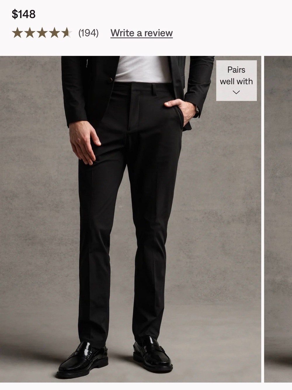 Rhone Commuter Pro Pant Slim 32x33